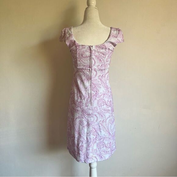 Lilly Pulitzer Laurent Embroidered White & Purple Sunshine Swirl Dress - Picture 7 of 10